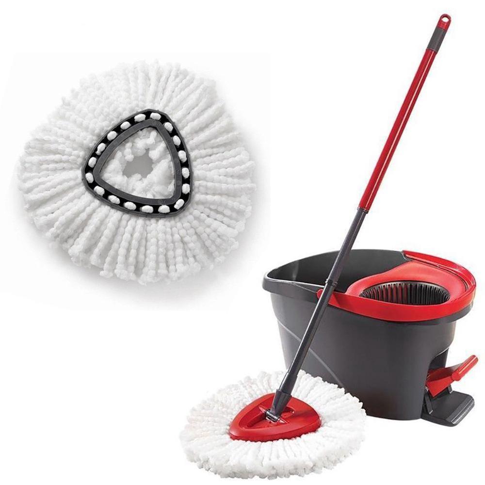 6 pièces remplacement 360 tête rotative facile microfibre filature sol vadrouille tête gouvernante maison sol nettoyage vadrouille Vileda o-cèdre