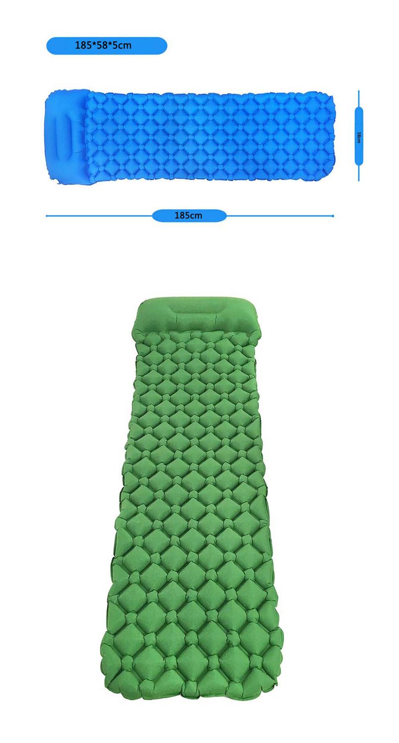 Poduszka powietrzna podróżna nadmuchiwana kemping karimata Ultralight TPU mata plażowa przynieś poduszkę rozmiar 185*58cm