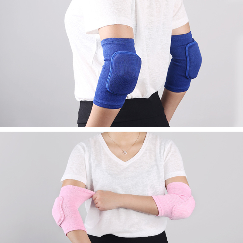 Elastische Ellenbogenschützer Verdickter Schwamm Ellenbogen Knieschützer Schutz Basketball Volleyball Sport Armmanschette Pad Erwachsene freundlicher