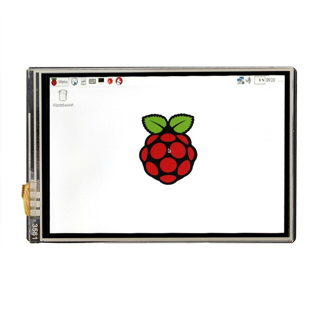 3.5 Inch Tft Lcd-scherm Touch Screen + Abs Case + Koellichaam Voor Raspberry Pi 4B 3B + 3B: Display only