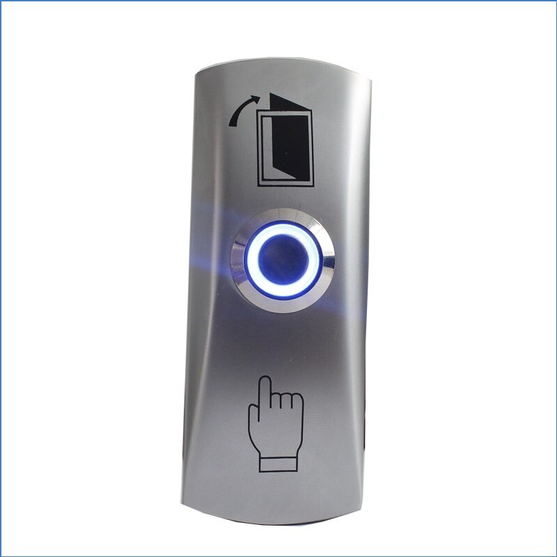 Exit button for Access control zinc alloy Material the Bottom Box Door Push Exit Door Release Button Switch
