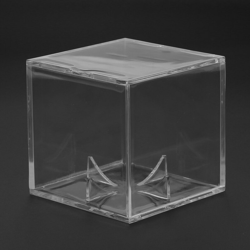 Transparente acrylbox (9 zoll) für baseball-, golf- und tennisbälle, ideal als souvenir-aufbewahrungsbox, uv-schutz und staubdicht.