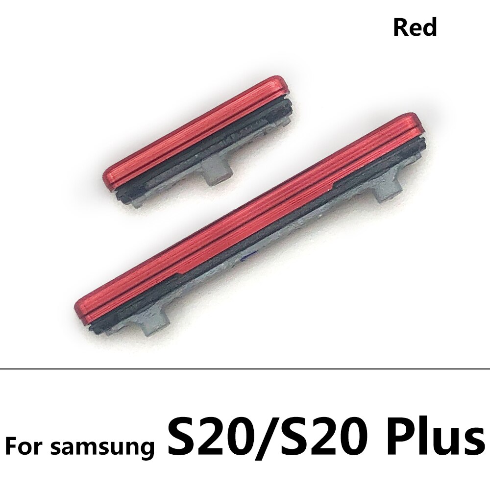 Power Knop + Volume Zijknop Voor Samsung Galaxy S20 / S20 Plus / S20 Ultra Rne Plastic Knop: S20 Red