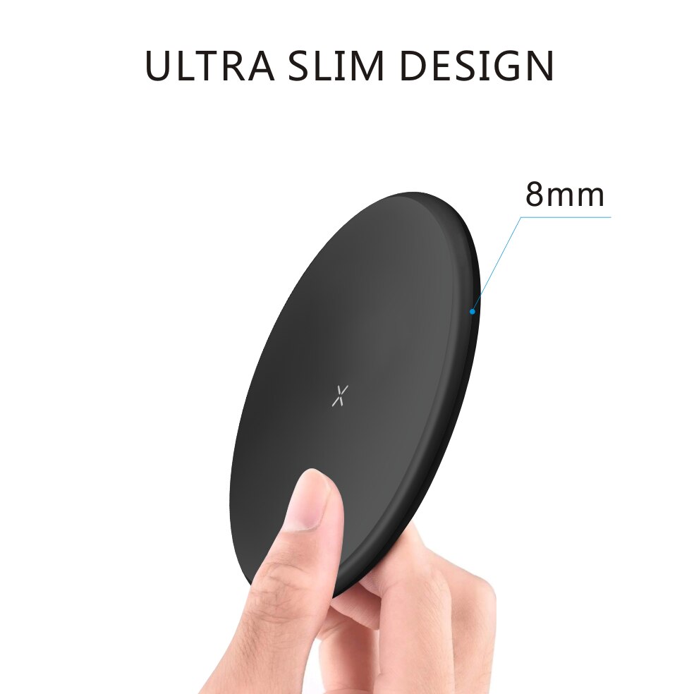 Ongoo wireless charger pad qi for iphone 13 12 pro max for iphone 11 x 8 apple watch certified wireless charger phone charging