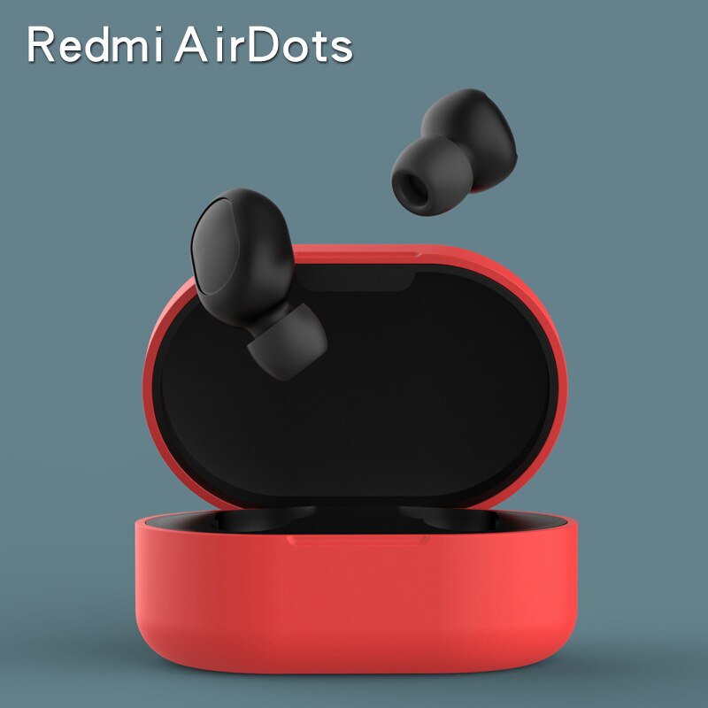 Silicone Cover Earphone Case suitable For Redmi Airdots Case comfortable For Redmi Airdots Mi True Wireless Earbuds Basic