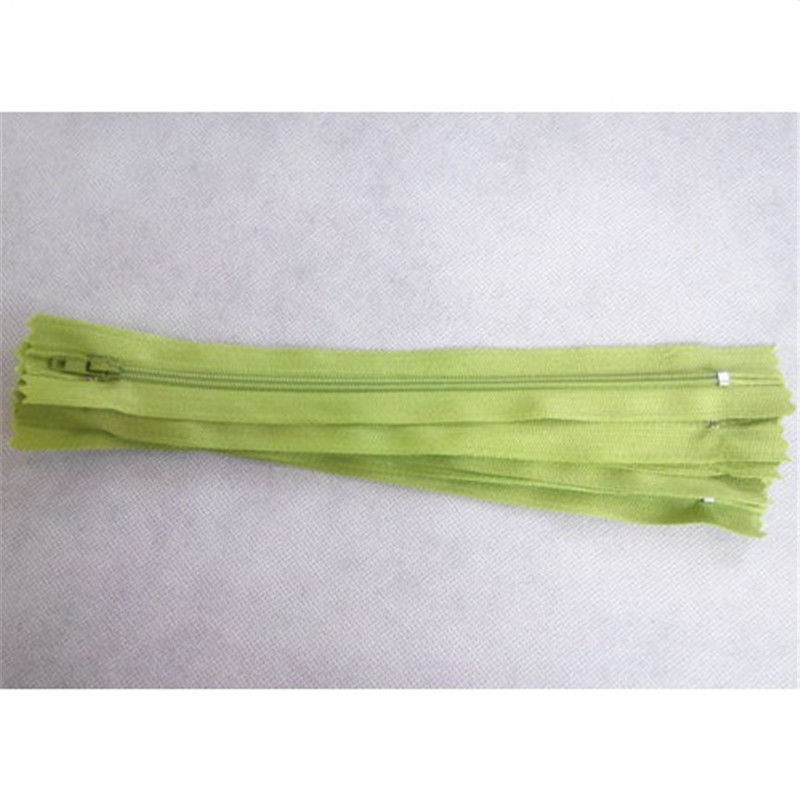 10pcs Plastic Nylon Zip Coil Sewing zippers Trousers Zippers 9 Inch 23 cm DIY Accessories for Sewing Clothing Practical: Grass Green