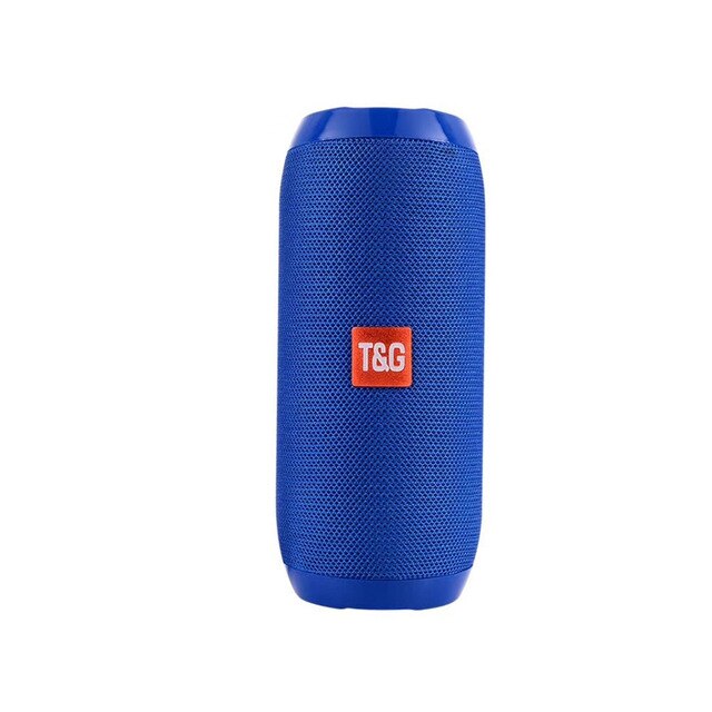 Subwoofer Portable Bluetooth Speaker Draadloze Luidspreker Kolom Waterdichte Super Bass Stereo Met Fm Radio Aux Tf Muziekspeler: blue