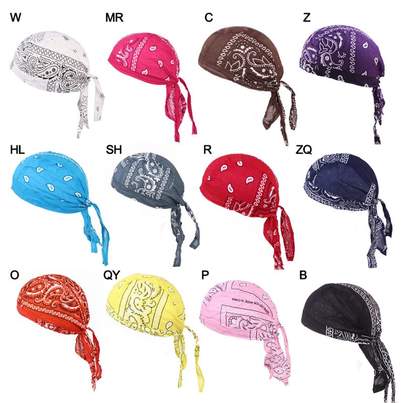 Extérieur Bandana Chapeau Peut Protéger Votre Peau Loin Du Fort Ensoleillement Amibe Pirate D'équitation Coiffure Mélange Couleur