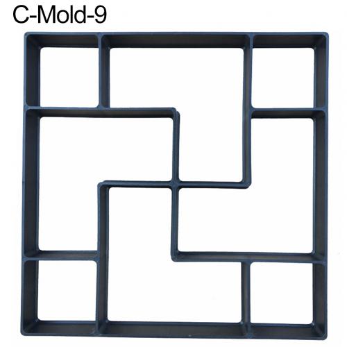 Garden DIY Plastic Path Maker Pavement Model Concrete Stepping Stone Cement Paving Mould Brick Best Price: C