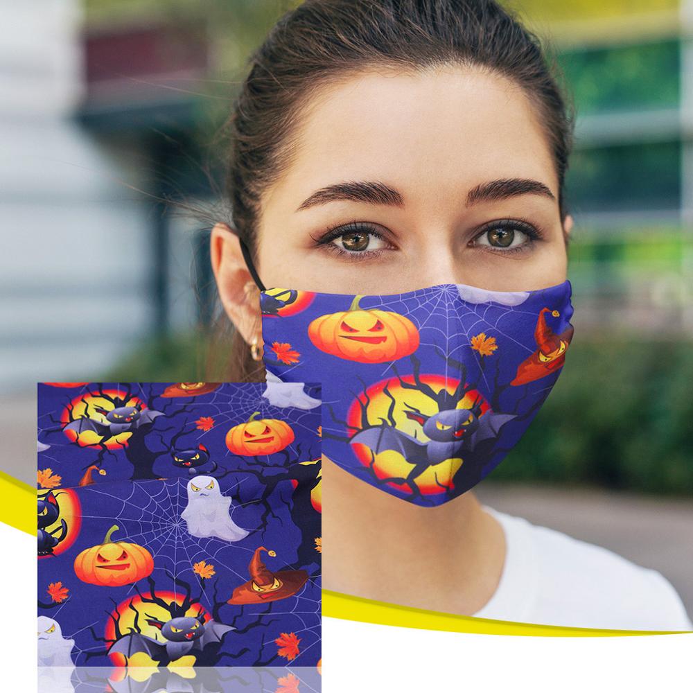6Pcs Diy Hand Gestikt Kinderen Katoen Gedrukt Halloween Pompoen Zakdoek Doek Materiaal Diy Handgemaakte Ambachten Stof Doek