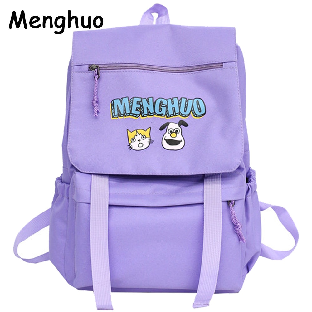 Menghuo Wasserdicht Nylon Frauen Rucksäcke Weibliche Rucksack Schule Rucksack für Mädchen Reisetasche Bolsas Mochilas Sack A Dos