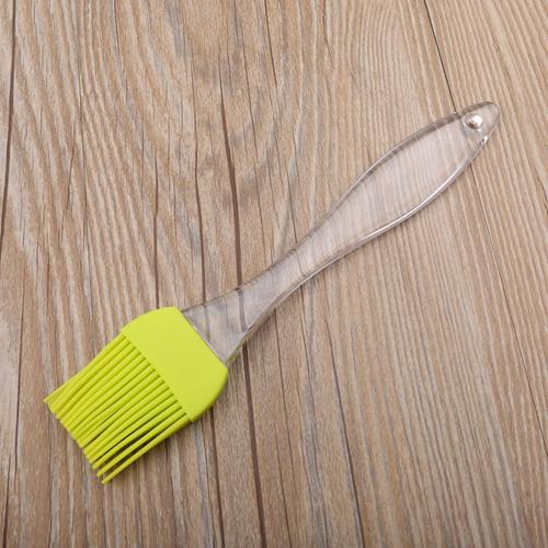 1pc Small Silicone Oil Brush Baking BBQ Basting Egg Yolk Pastry Muffin Cooking Dessert Tools Clear Handle Kitchen Accessories: yellow