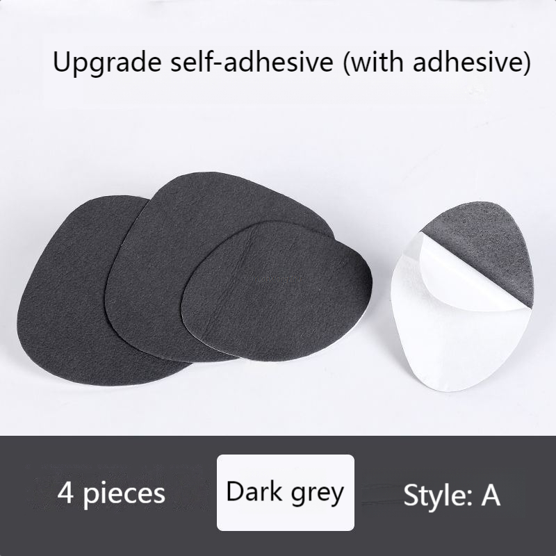 Parche adhesivo para reparación de calzado, pegatina para reparación de Vamp, adhesivo para plantillas, Protector de talón, herramienta para el cuidado de los pies, forrado, antidesgaste: A-Dark grey