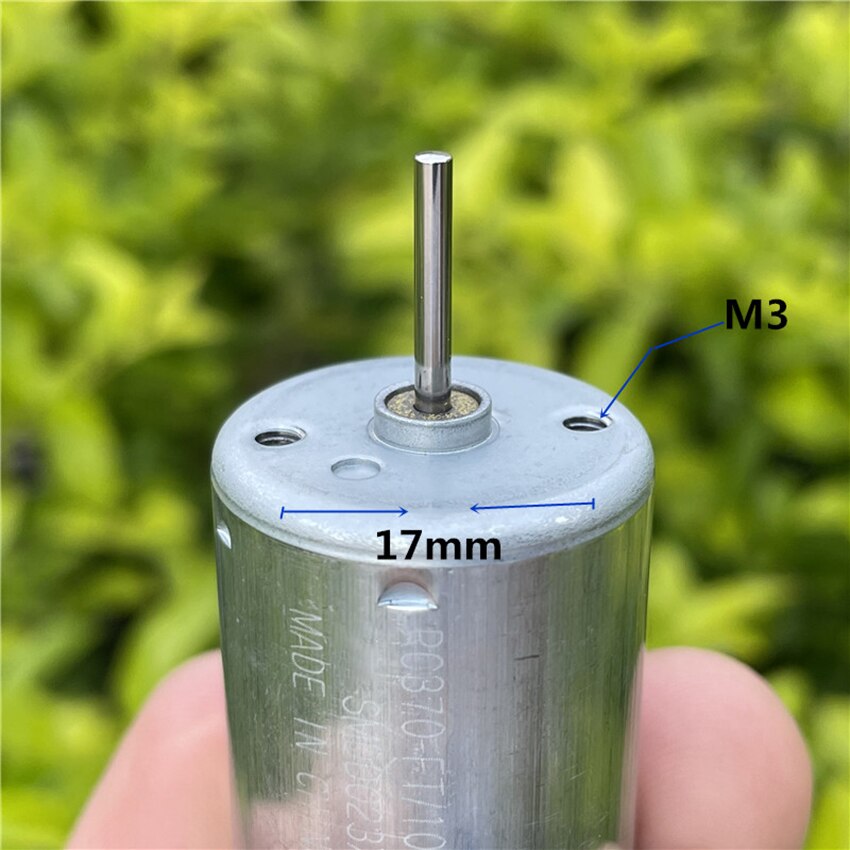 Neue 370 DC Motor- 6V-24V 1200rpm ~ 5000rpm langsam Geschwindigkeit Metall Pinsel Motor- 24mm Mikro Runde stumm Energie sparen Motor- RC370-FT-10800
