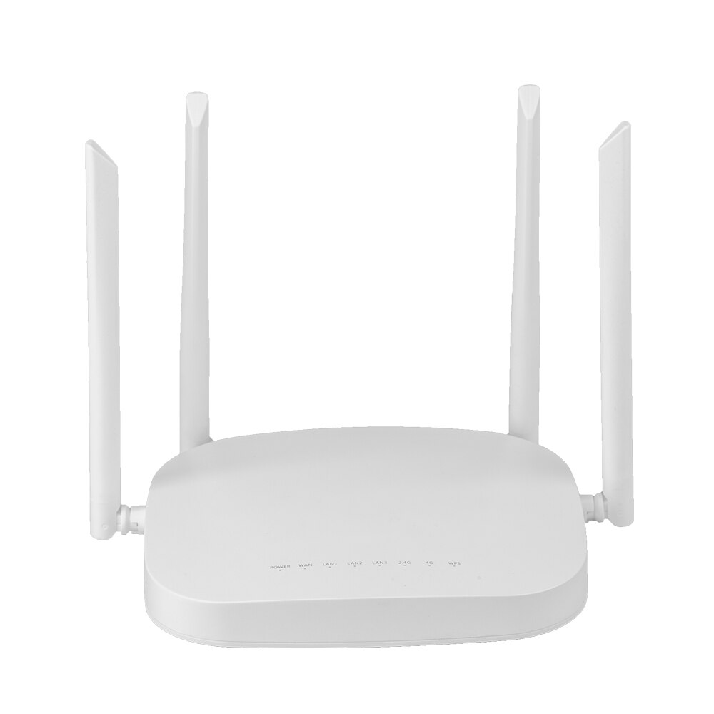 4g lte smart wifi router 300 mbps high power sim-kort trådløs cpe router med 4 stk eksterne antenner qualcomm chip: Hvid eu version