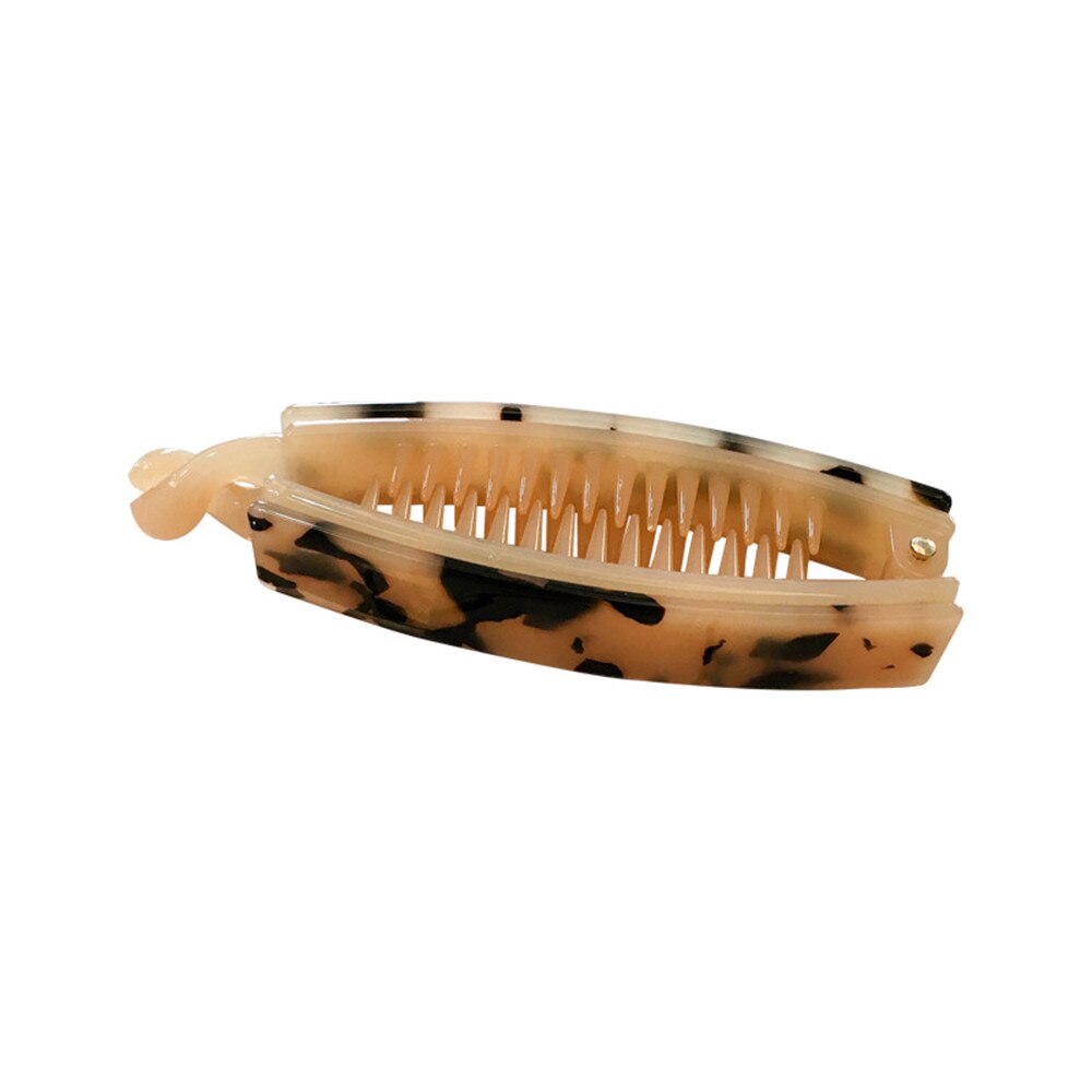 Vintage luipaard acetaat haarklemmen bananenklemmen vrouwen draaiende clips haarklemmen haarklemmen haaraccessoires