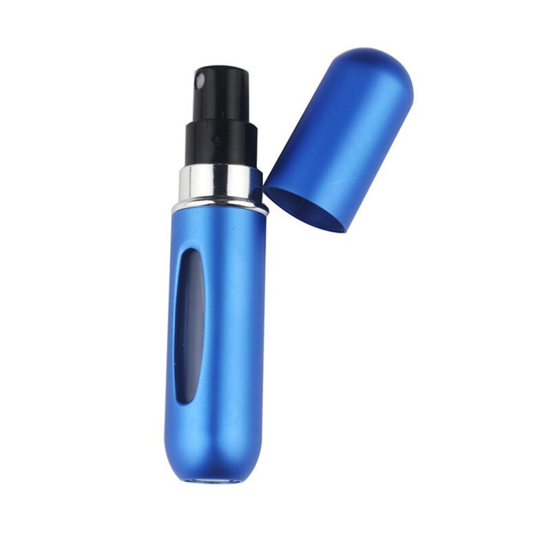 5ml Portable Mini Aluminum Refillable Perfume Bottle With Spray Empty Cosmetic Containers With Atomizer For Traveler