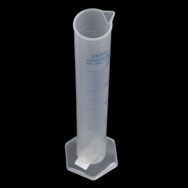 Cylinder height 31.5 cm cup plastic, 250 ml liquid measurement