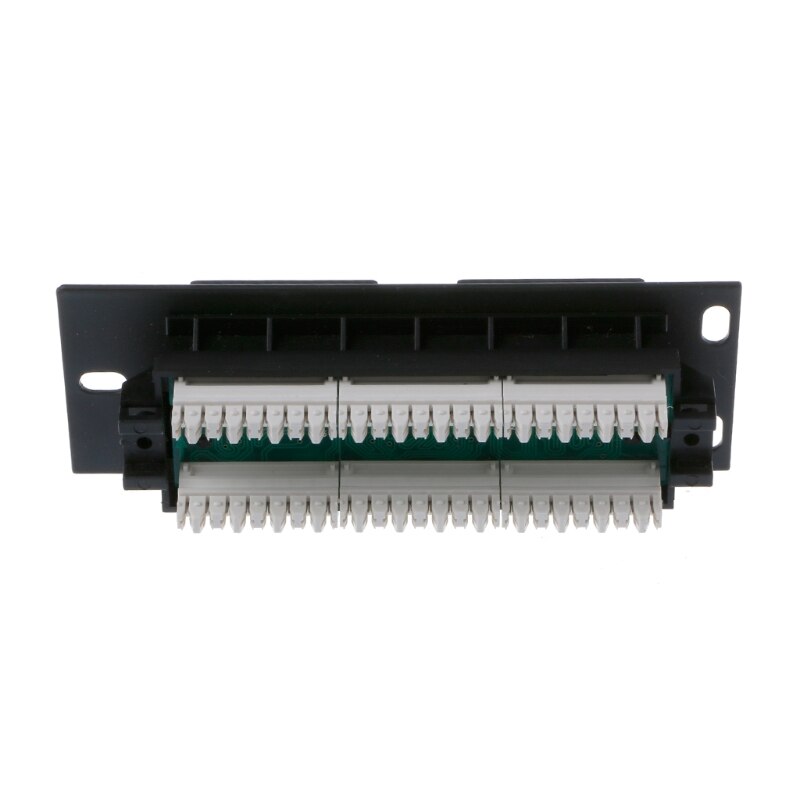 6 porta CAT5 CAT5E Patch Panel RJ45 Rete di Montaggio A Parete Rack Staffa di Montaggio