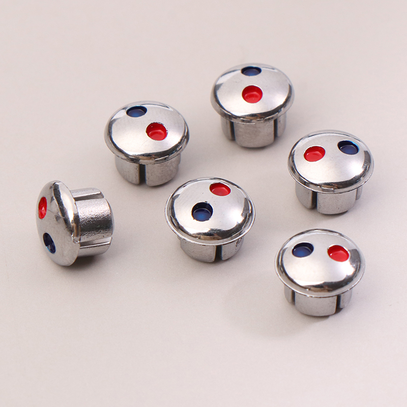 10pcs Faucet Handle Cold Water Sign Red Blue Label Decoration Cover Kitchen Bathroom Mixer Tap Indicate For Faucet Handles