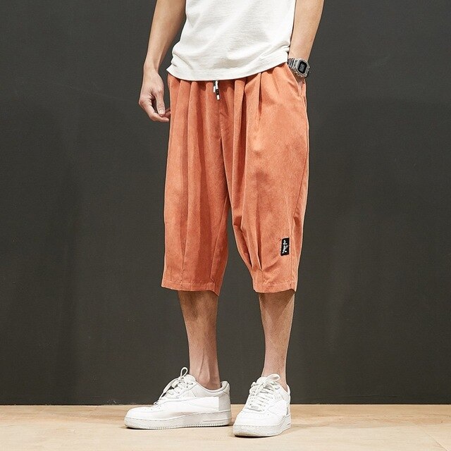 Zomer Shorts Mannen Mode Japanse Stijl Shorts Streetwear Dunne Plus Size 6XL 7XL 8XL Oversize Man Losse Shorts Elasticiteit 56 58: Oranje / 7XL-115-125KG