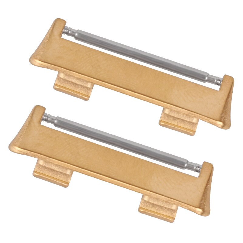 De acero adaptador de correa del reloj para OPPO reloj inteligente 41MM 46MM reloj de Metal banda conector de accesorios DIY para Oppo reloj: Gold / 41mm