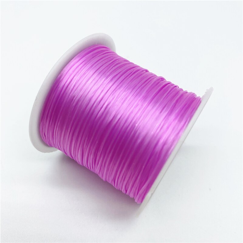 Fil élastique rond en Nylon et caoutchouc pour la fabrication de bijoux, 10yards, 0.7mm: 09