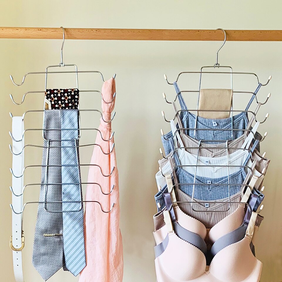 Opvouwbare hangtas meerlaagse hangers voor kledingrek metalen ondergoedhangerrek ondergoed bh-hanger opbergruimte