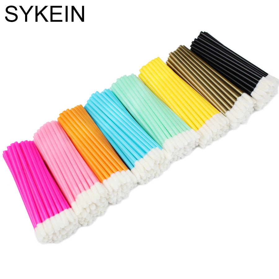50 Stuks Wegwerp Lip Borstel Wimperborstels Wimpers Micro Borstels Wimper Extension Applicator Cleaner Beauty Makeup Tools