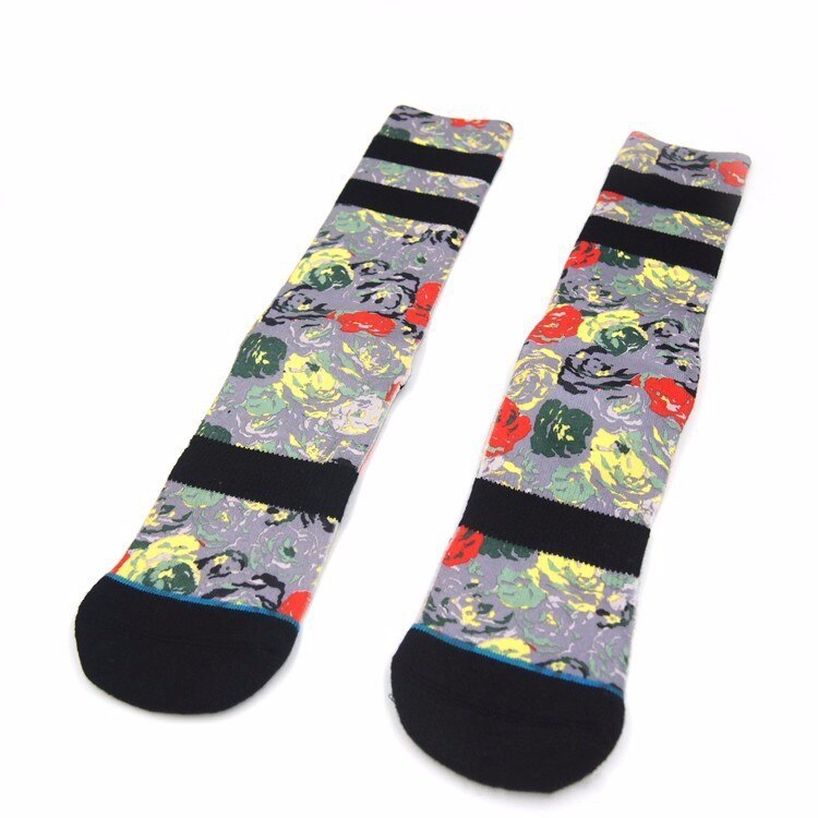 Style 360 Printing Boneless Socks Head Thick Outdoor Sports Skateboard Socks (1 Pair): Green