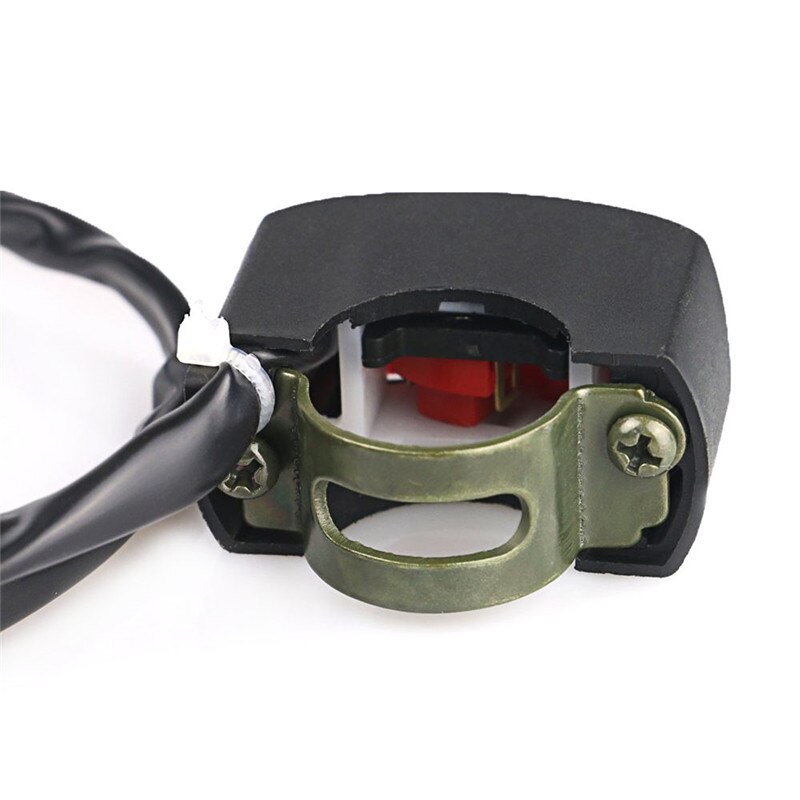Motorcycle Handlebar Mount On-Off Button Switch Double Flash Dangerous Lamp Switch Controller Switch Headlamp Switch