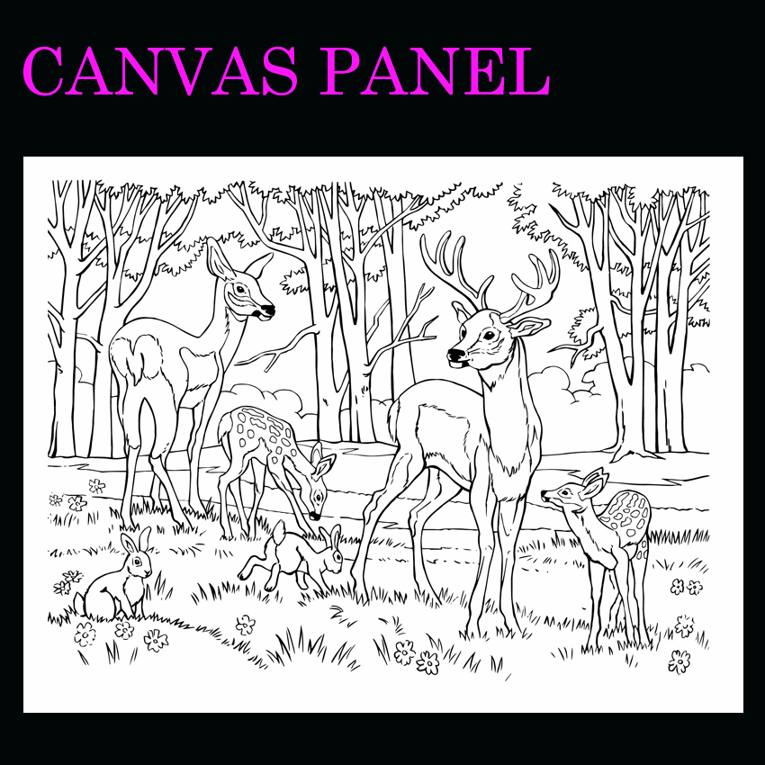 30x40cm Great for students or kids crafts and all decorative painting purposes canvas panel board for oil and acrylic: line