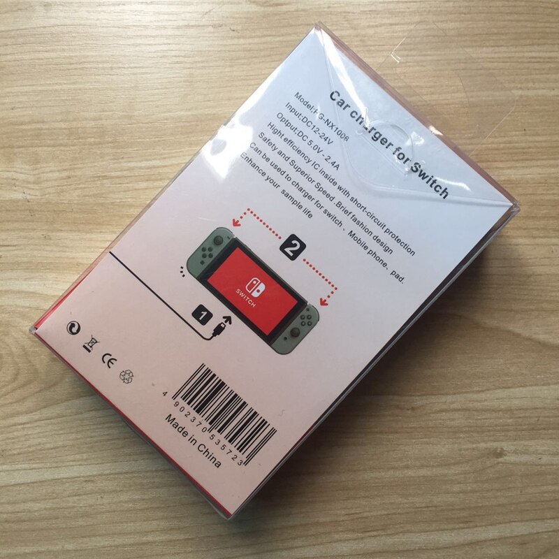 Cargador de coche para Nintendo Switch, cargador de fuente de alimentación, adaptador de CA, cargador de coche, fuente de alimentación montada en coche