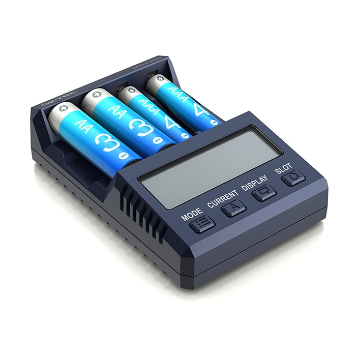 Skyrc NC1500 5V 2.1A 4 Slots Lcd Aa/Aaa Batterij Lader & Analyzer Nimh Batterijen Lader Ontlading Batterij lader & Analyzer