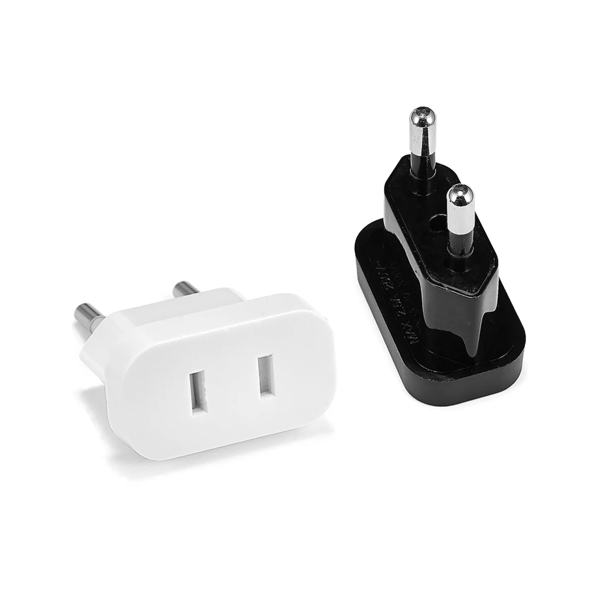 Upgraded EU Plug Adapter US To EU Euro Korea France Travel Adapter CN China To European Ruassia 2Pin AC 4.8 mm CE