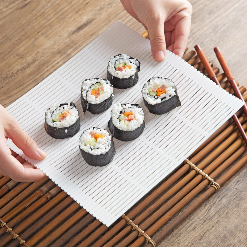Sushi Roller Diy Sushi Rollen Mat Nori Sushi Maker Onigiri Rice Roller Kip Roll Hand Maker Japanse Sushi Keuken Gereedschap