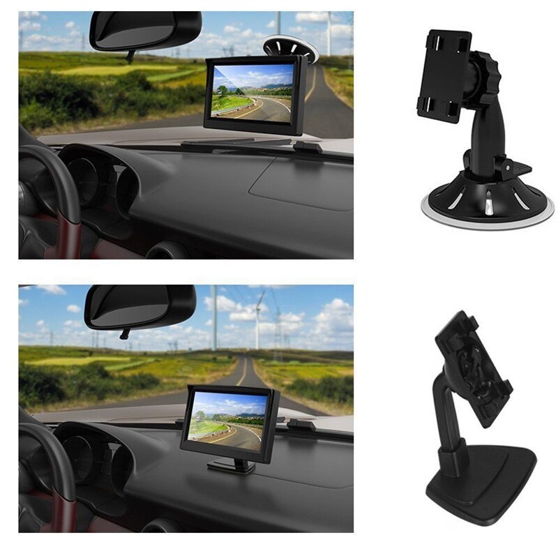 Car Monitor 5 Inch TFT LCD Rear View Camera IR Universal Mirror Parking Assistance for Trucks