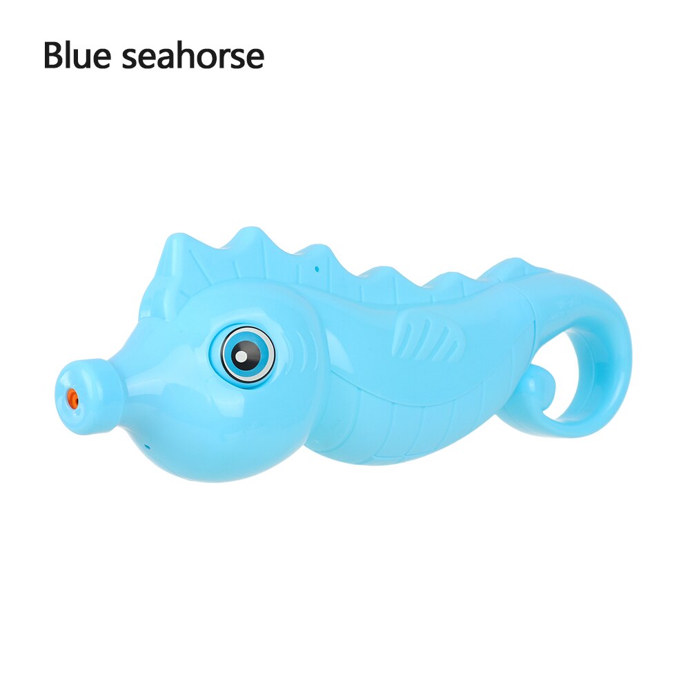 1PC Summer Fun Outdoor Swimming Pool Games Toys Kids Adult Water Sprinkler Toys Foam Water Squirt Toy Family Play Games Toys: Blue seahorse