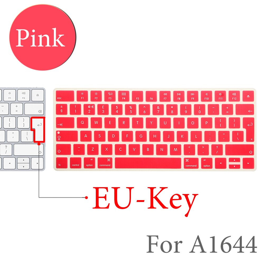 Für Apple Bluetooth Wireless keybord MLA22LL/ A1644 IMAC Magie Tastatur abdeckung Protector Silikon Abdeckung UNS/EU Version: EU-Key-E