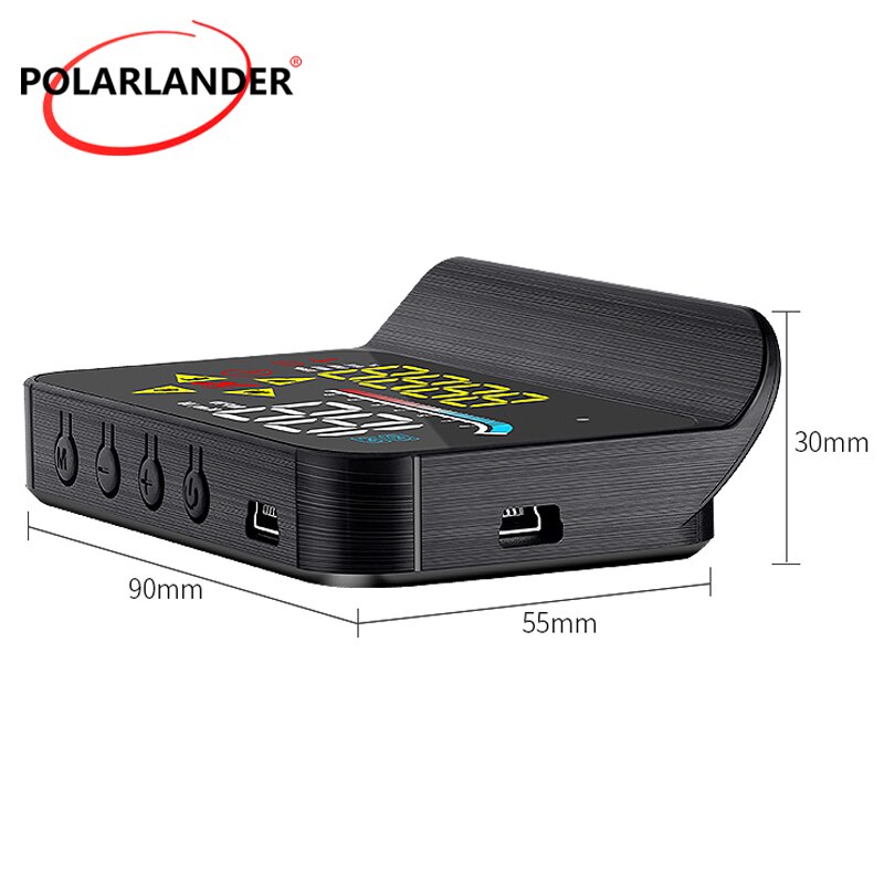 M17 gule og hvite head-up-skjermer (trenger å filme) flerfunksjonsdobbelt system 3.5- tommers obd+gps hud