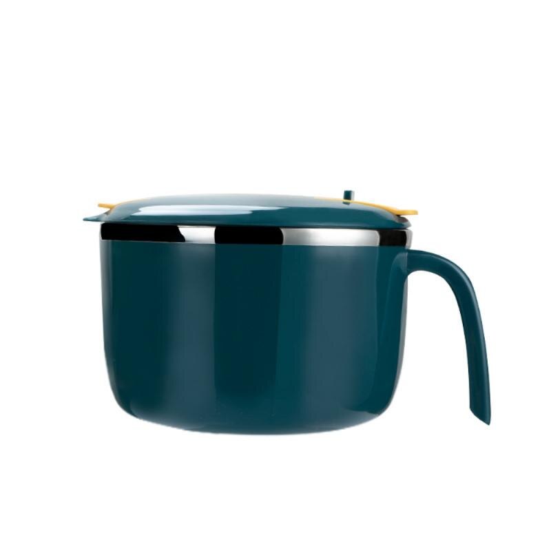 Stainless Steel Insulated Lunch Box With Mobile Phone Holder Work Lunch Box Student Lunch Box Instant Noodle Bowl Easy To Clean: large of B1