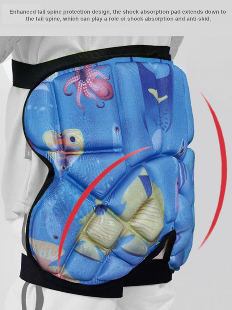 Deportes al aire libre de esquí Skate Snowboard protección Protector de esquí de patinaje Protector acolchado cadera pantalones cortos para niños de los niños