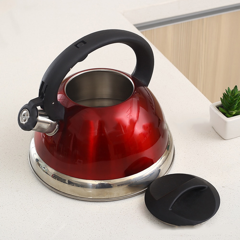 3L Kettle Teapot Stainless Steel Whistling Tea Kettle Tea Pot With Heat-Proof Handle Large Capacity Kitchen Gadgets Cooking Tool