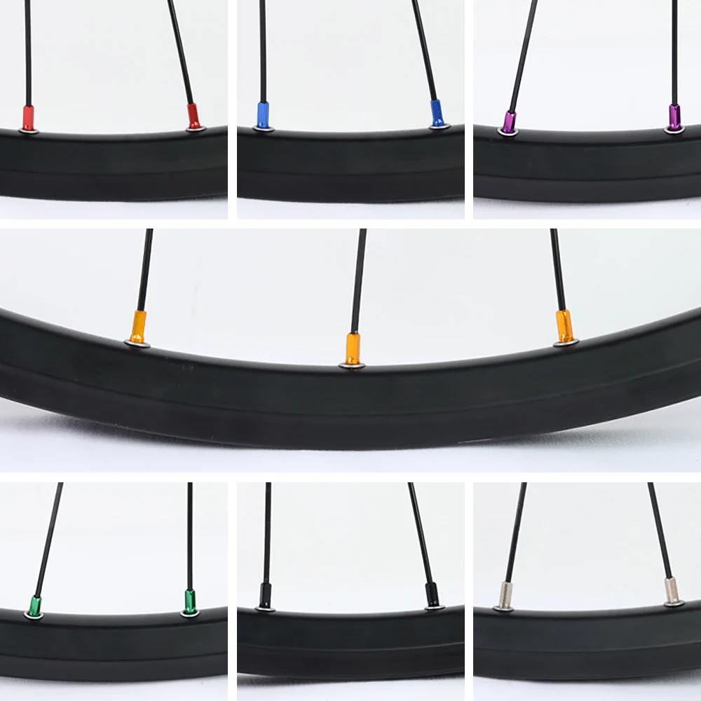 Tapa para radios de bicicleta de 14G, 36/72 Uds., tapa para pezones de rueda de ciclismo para radios de 2mm y 14mm, tetina para radios de rueda colorida
