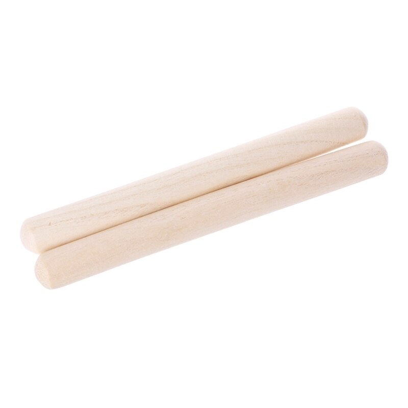 Baquetas de madera para niños, instrumento Musical de juguete de percusión de ritmo, 1 par