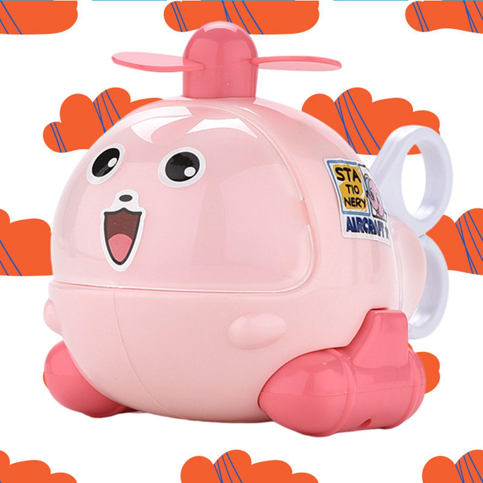 8 In 1 Vliegtuig Model Briefpapier Set Afneembare Vliegtuig Speelgoed Montage Helicopter Studie Gereedschap Set: Roze