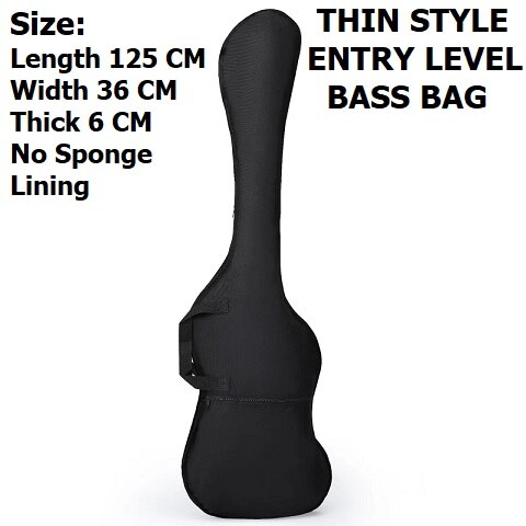 Akustisk gitarrväska 41 tums balladgitarrväska elgitarrväska 36 tums folkgitarrväska basväska gitarrskyddsväska: Baspåse 5mm