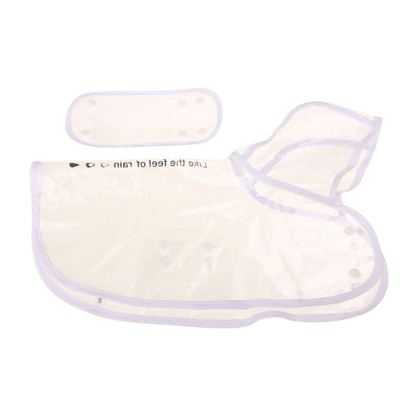 Dog Clothes Pet Raincoat Transparent Rain Coat Waterproof Pets Cozy Raincoats Small Dogs Clothing: W / S