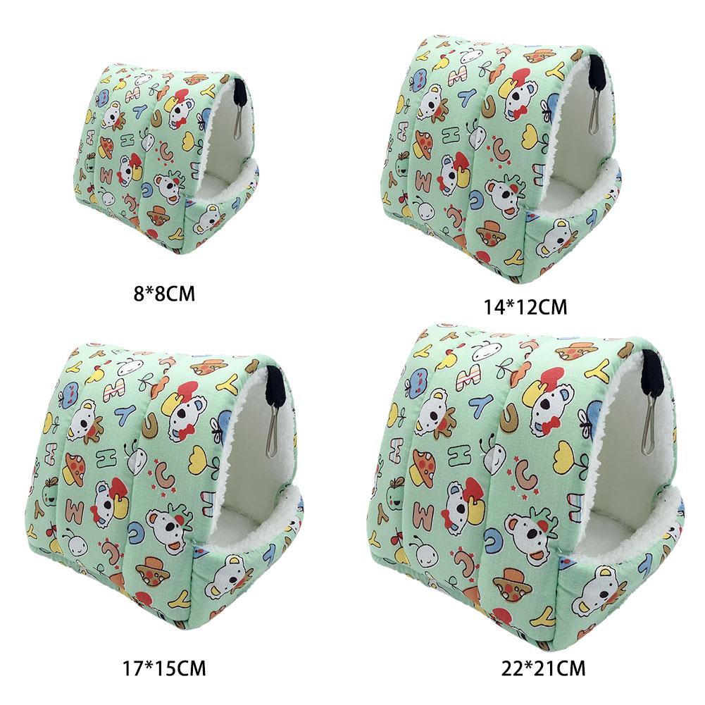 Tente-hamac molletonnée pour petits animaux de compagnie,petite maison douillette et confortable idéale comme lit pour un hamster, cochon d'Inde ou écureuil, au printemps et en hiver