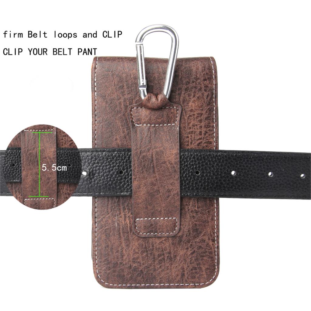 Etui universel en cuir pour Doogee T6 Pro T5 S55 Lite S40 T5s T3 Shoot 2 1 sac de taille étui magnétique Clip ceinture couverture de téléphone